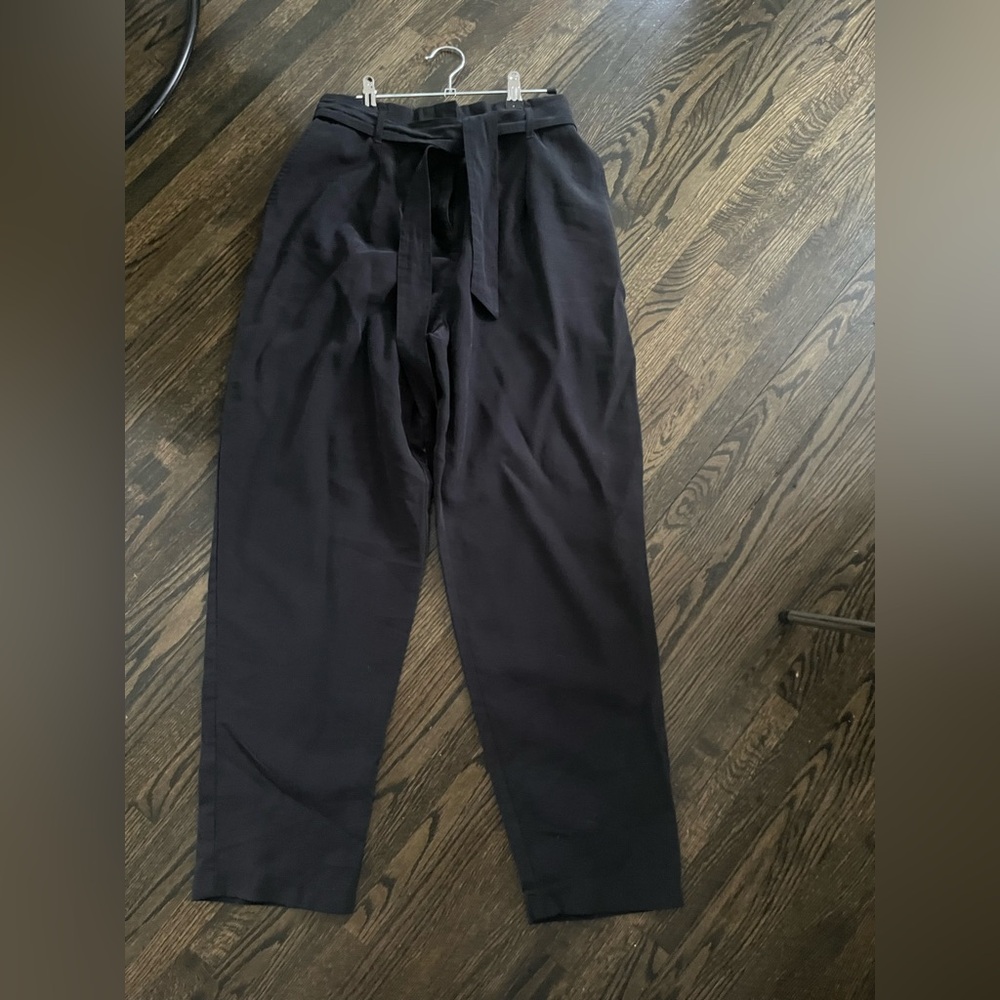 Dynamite Black High-Waisted Trousers with Belt